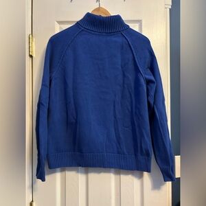 Karen Scott large cotton Blue Turtleneck Sweater